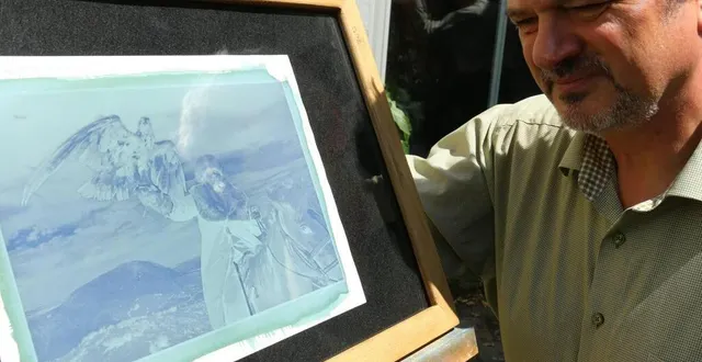 photo  le cyanotype est un ancien processus de développement photo au bleu cyan caractéristique.  &copy;  archives co 