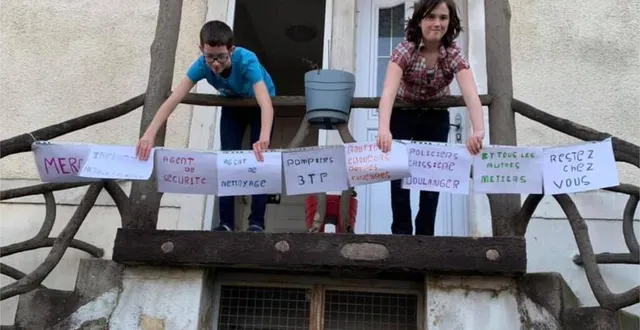 photo  un message de remerciement adressé à tous ceux qui doivent travailler pendant cette épidémie.  &copy;  isabelle lebray pasteau 