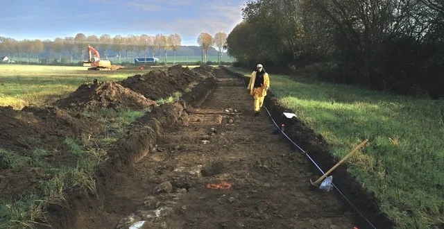 photo  un diagnostic d’archéologie préventive d’une à deux semaines a débuté le 18 novembre. en cas de découverte de matériel archéologique, des fouilles de sauvegarde devront être prescrites.  &copy;  dr 