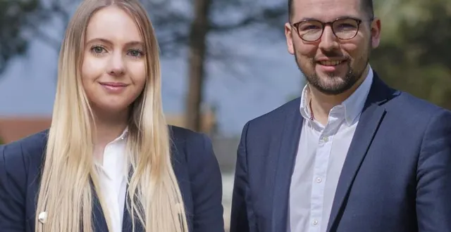 photo  clément coulon et océane brunelot (majorité départementale), canton le mans 6.  &copy;  dr 