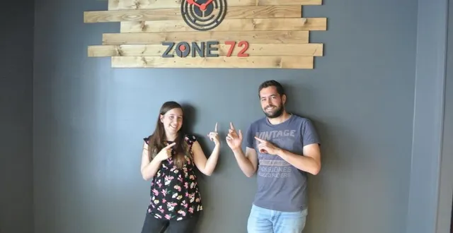 photo  mélanie marion et julien hauvieux, le couple créateur de zone72, a hâte de recevoir le public dans cet espace qu’ils ont créé.  &copy;  ouest-france 