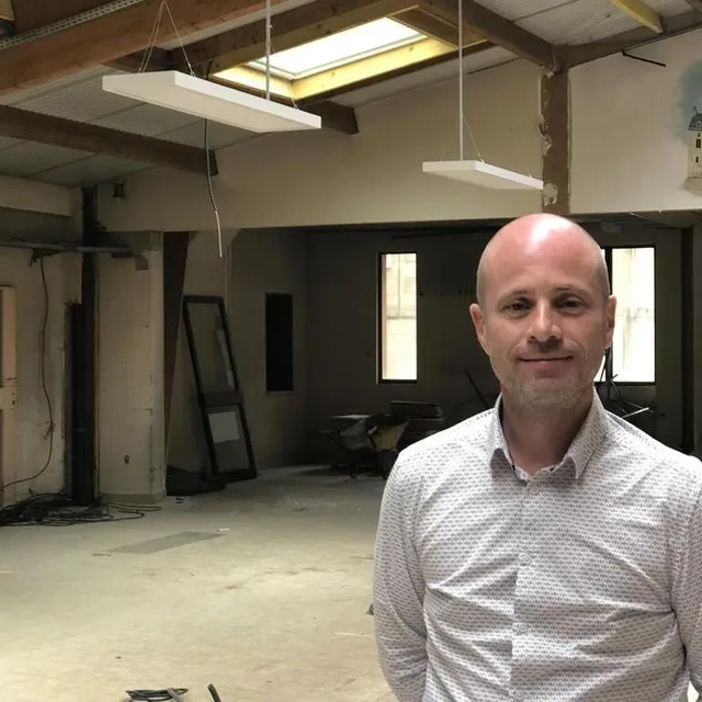 photo l’open space des futurs locaux de subteno occupera une partie des 700 m2 de l’ancien centre de tri postal d’alençon.  ©  ouest-france