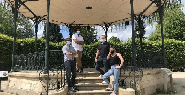 photo  l’équipe de culture kraft, société productrice de l’événement, au parc des promenades où auront lieu les beaux jours d’alençon plage.  &copy;  ouest-france 