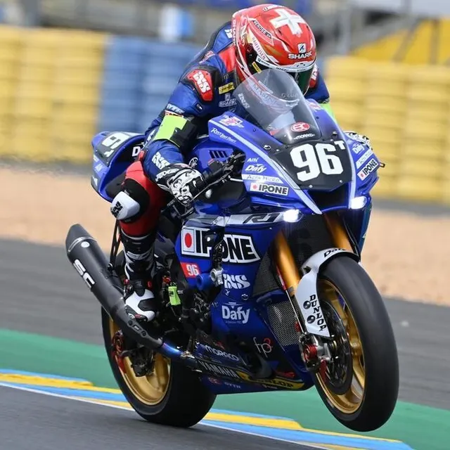 photo 24 heures du mans moto. #96. moto ain. france. yamaha yzf – r1. formula ewc. mulhauser robin. suisse.  ©  daniel fouray / ouest-france
