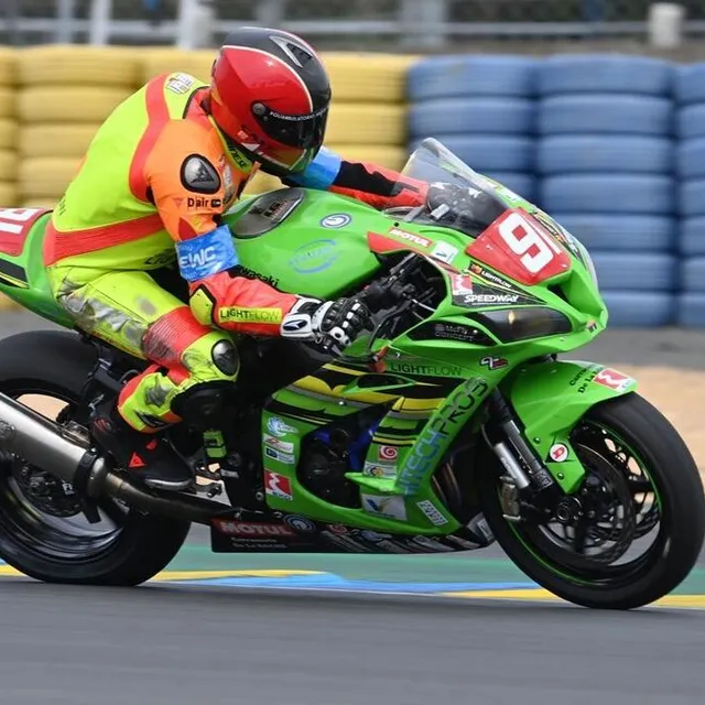 photo #91. energie endurance 91. france. kawasaki zx10r. superstock. napoli christian. italie.  ©  daniel fouray / ouest-france