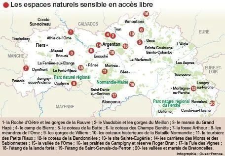 photo les espaces naturels sensibles en accès libre.  ©  ouest-france