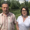 photo franck foulon et catherine beautemps-joly, sont candidats dans le canton de loué.
