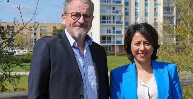 photo  ?gilles guerchet et aouatef braber se présentent dans le canton 5, sous l’étiquette sarth’ensemble, liste de la majorité présidentielle.  &copy;  photo sarth’ensemble 