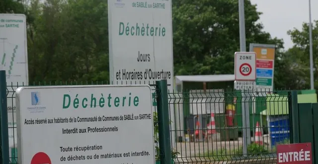 photo  la déchèterie intercommunale du pays sabolien s’adapte aux fortes chaleurs et ses horaires sont modifiés.  &copy;  archives le maine libre 