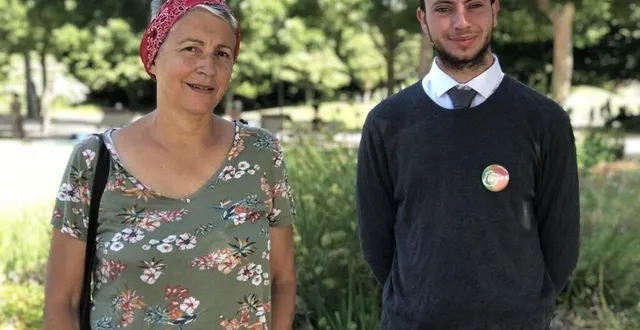 photo  myriam hervouet (eelv) et lilian gouriou (génération. s)  &copy;  le maine libre 