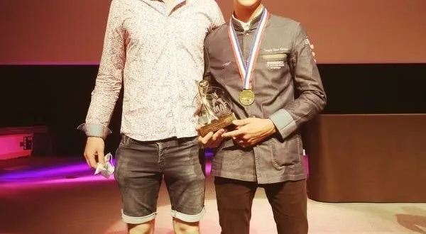 photo  le flérien tanguy saint-martin a déroché le titre de meilleur apprenti de france en catégorie boucherie.  &copy;  dr 