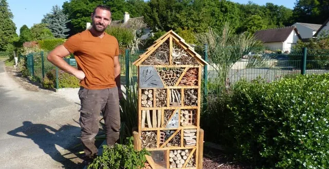 photo  mehdi gallet innove pour embellir le bourg de saint-vincent-des-prés.  &copy;  le maine libre 