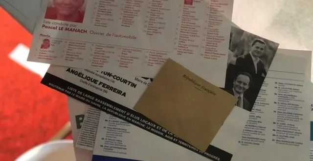 photo  des documents de propagande électorale, pour les élections régionales en normandie.  &copy;  ouest-france 