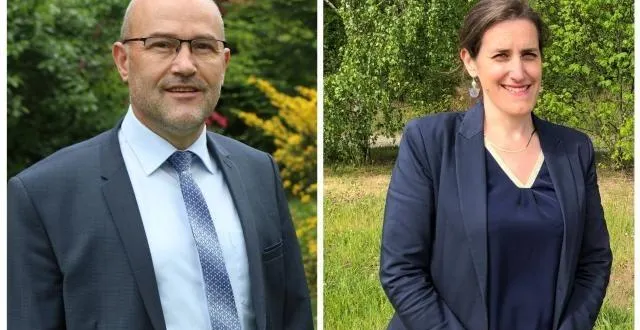 photo  laurent hubert (ps) et anne-charlotte aubel (droite et centre).  &copy;  ouest-france 