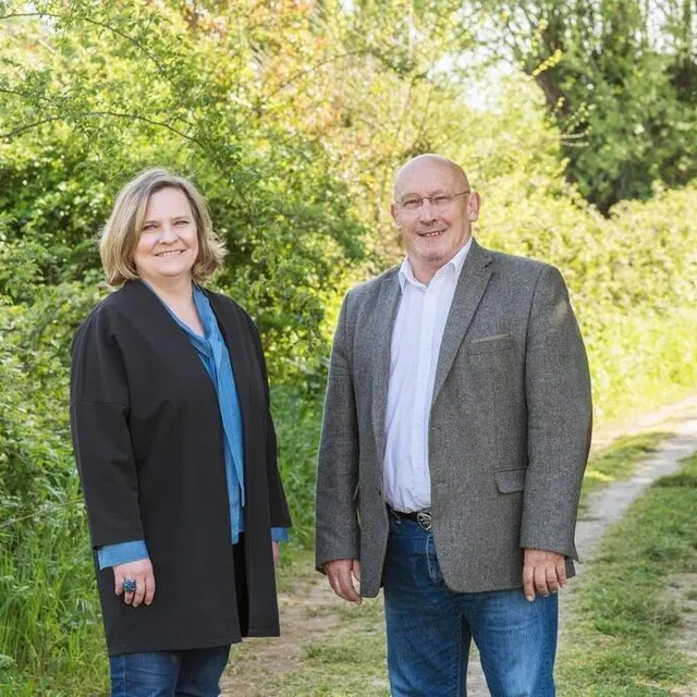 photo fabienne pautonnier et charles zimmer, candidats.  ©  ouest-france