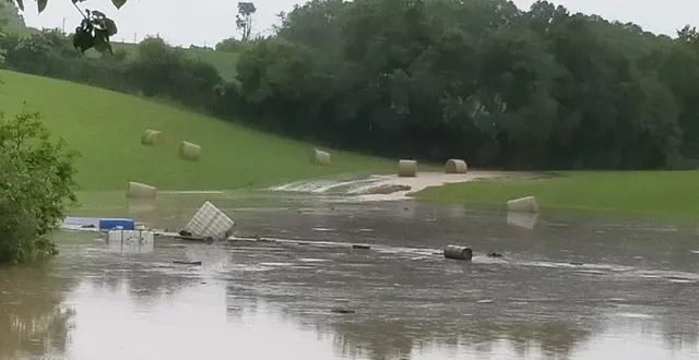 photo  les sols et la végétation n’ont pas pu absorber toute l’eau tombée du ciel.  &copy;  le maine libre 