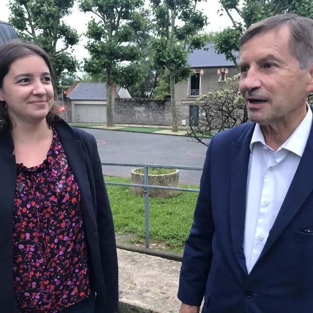 photo vanessa bournel et joaquim pueyo, candidats ps sur le canton d’alençon 1.  ©  ouest-france