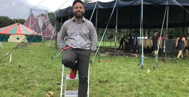photo  richard fournier, directeur du pôle régional du cirque au mans et organisateur du festival « le mans fait son cirque », qui se déroule jusqu’au week-end prochain, en grande partie sur les bords de l’huisne, aux sablons.  &copy;  photo le maine libre 