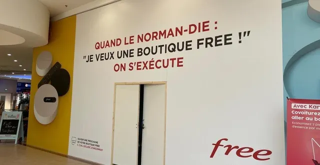 photo  le magasin free sera situé en face des portes d’entrée du centre leclerc d’arçonnay (sarthe).  &copy;  ouest france 