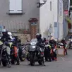 photo  les motards de passage à courdemanche. 