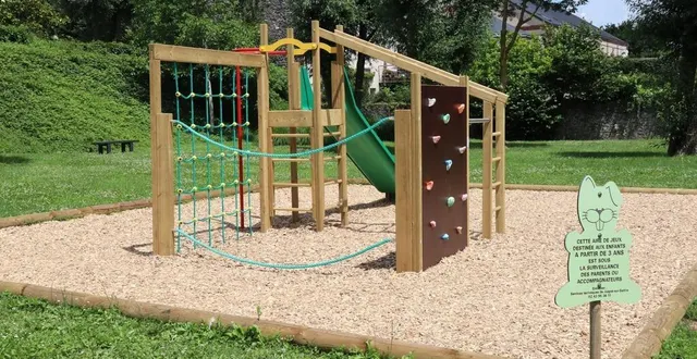 photo  de nouveaux jeux pour enfants viennent d’être installés à la halte fluviale de juigné-sur-sarthe.  &copy;  ouest-france 