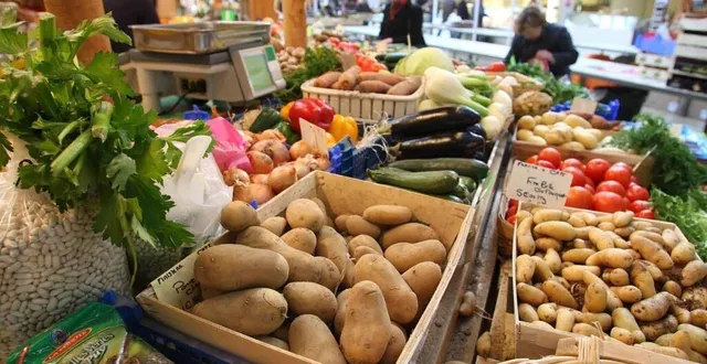 photo  à alençon, le marché est ouvert les jeudis et samedis, de 8 h à 13 h, places de la magdeleine et du plénitre. le dimanche, de 8 h à 13 h, quartier de courteille. le mardi, de 8 h à 13 h, quartier de perseigne.  &copy;  béatrice legrand, ouest-france 