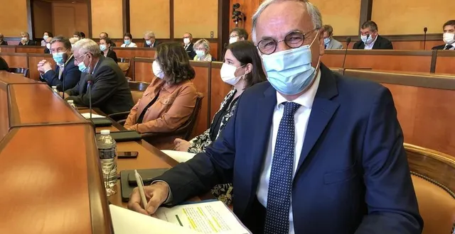 photo  christophe de balorre a été réélu à la tête du département, ce jeudi 1er juillet.  &copy;  ouest-france 