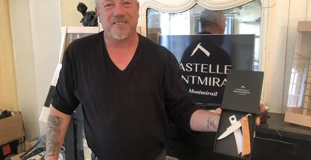 photo  pascal turpin a créé ce couteau à partir d’un autre qu’il produisait déjà : le montmirail fait main.  &copy;  le maine libre 