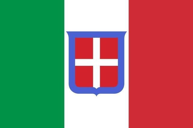 Immagine della bandiera del Regno d'Italia utilizzata dal 1861 al 1946. © Wikipedia