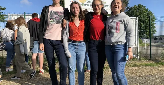 photo  pas de surprise pour lohan, solène, wendy et eva. tous les quatre décrochent leur bac. leur incertitude portait sur la mention.  &copy;  le maine libre 