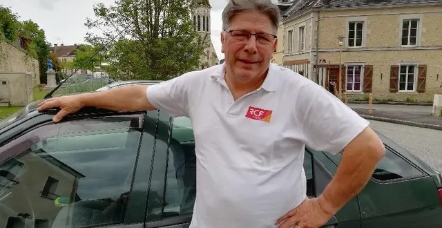 photo  patrick bruneau, le président de la radio rcf orne, est prêt pour le départ.  &copy;  rcf 