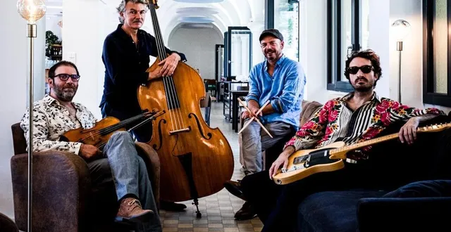 photo  olivier samouillan, stéphane burlaz, guillaume chevillard et jérémie schacre.  &copy;  dr 