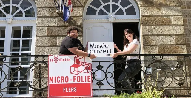 photo  quentin aâmara et élodie calvez sont saisonniers au musée du château de flers.  &copy;  ouest-france 
