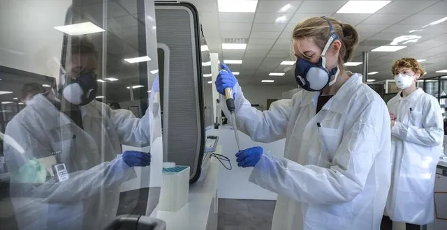photo  le laboratoire de microbiologie laborizon, près de la clinique du pré au mans, travaille avec le centre hospitalier du mans et l’agence régionale de santé pour réaliser les tests du covid-19.  &copy;  photo d’archives – denis lambert 