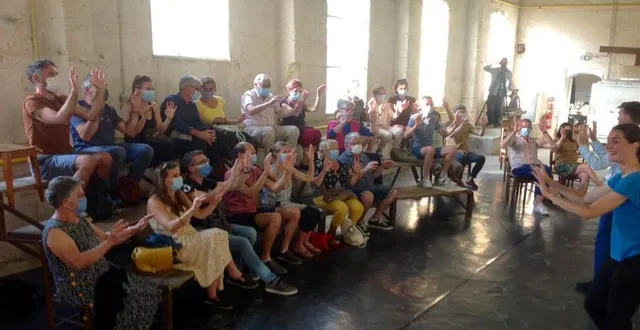 photo  un final qui a mis les spectateurs à contribution.  &copy;  le maine libre 