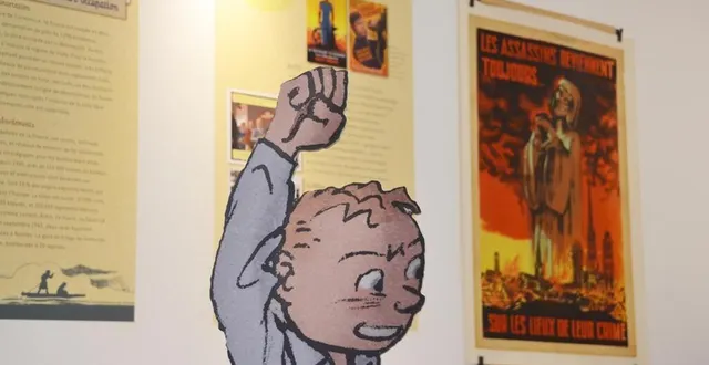 photo  thouars, vendredi 18 juin. un énorme travail de présentation et de vulgarisation a été réalisé par le crrl de thouars pour l’exposition « les enfants de la résistance ».  &copy;  co – carl guillet 