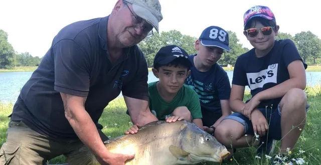 photo  fillé-sur-sarthe, mardi 20 juillet 2021. les séances ont réservé quelques surprises aux enfants, à la clé quelques belles prises.  &copy;  photo le maine libre 