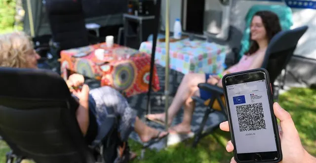 photo  le pass sanitaire est exigé pour accéder à certains campings.  &copy;  archives le courrier de l’ouest – josselin clair 