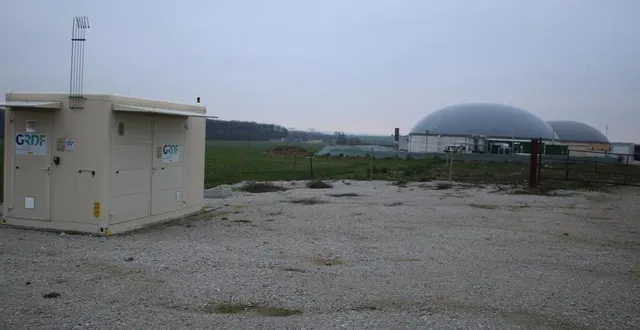 photo  l’unité de méthanisation installée au lieu-dit la coudre à saint-paterne-le chevain en bordure de la rd 311.  &copy;  le maine libre 