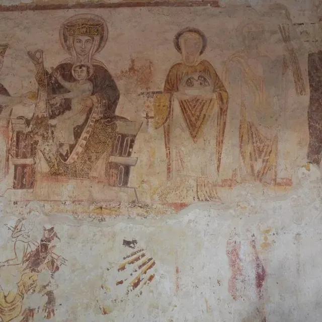 photo les fresques murales présentent différents états de conservation selon les époques.  ©  le maine libre