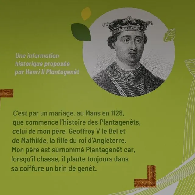 photo un peu d’histoire en lien avec la lignée des plantagenêts dans les salles d’attente.  ©  le maine libre – yvon loué