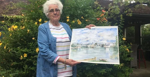 photo  josy here est férue d’art et propose des ateliers d’initiation à l’aquarelle au mois d’août 2021.  &copy;  le maine libre 