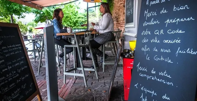 photo  photo denis lambert – le maine libre
le mans – le 9 août 2021
1re journée du pass sanitaire obligatoire dans les bars et restaurants  &copy;  denis lambert 