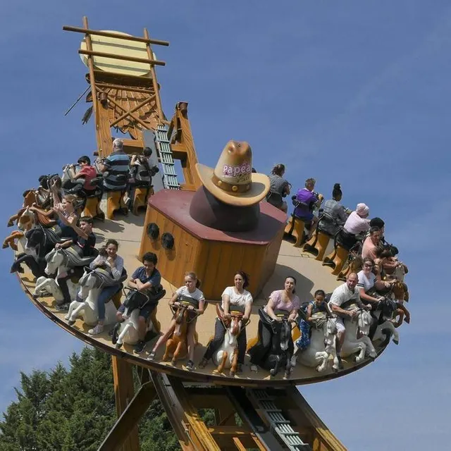 photo installée en 2015, l’attraction l’apache connaît un véritable succès.  ©  archives le maine libre