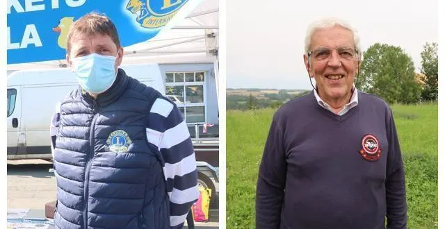 photo  freddy touchard a été le président du lions club de thouars de juillet 2020 à juin 2021. jean-claude tisné-dessus est le nouveau président du lions club de thouars.  &copy;  co 