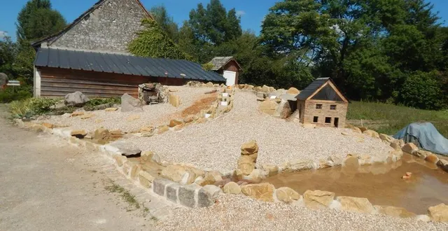 photo  une cascade avec ses petites roues à aube a été installée.  &copy;  le maine libre 