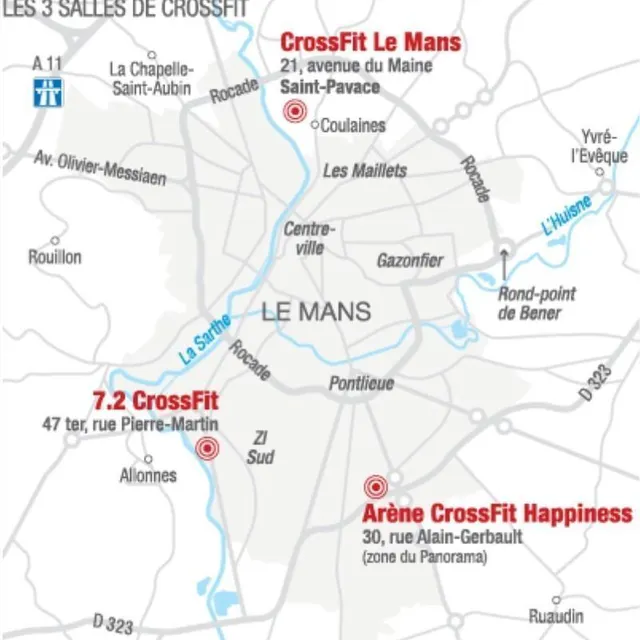 photo les trois salles de crossfit de l’agglomération.  ©  le maine libre