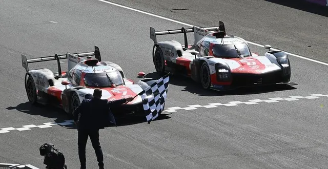 photo  doublé pour toyota aux 24 heures du mans avec la victoire de la n°7 et la deuxième place de la n°8.  &copy;  franck dubray / ouest-france 