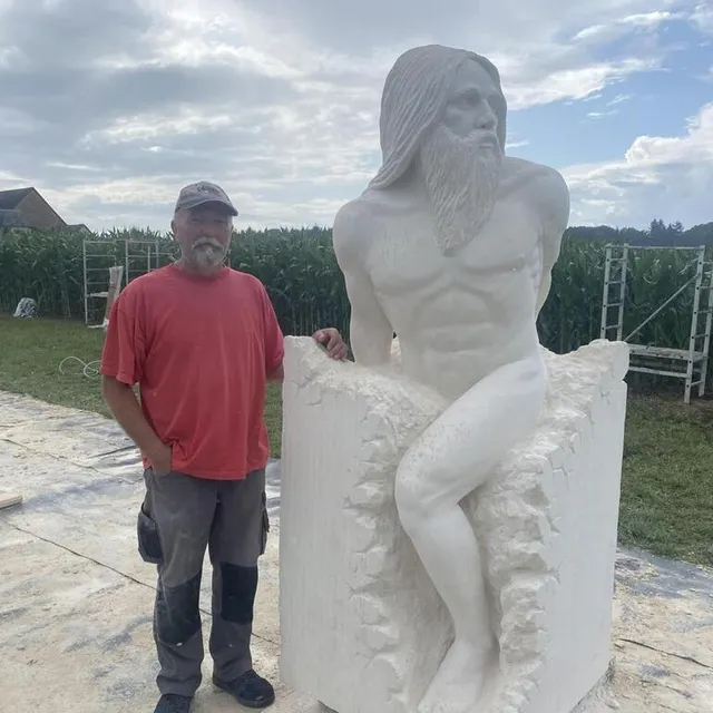 photo « le sage libéré » est le travail de philippe stemmelen, réalisé en quinze jours.  ©  ouest-france