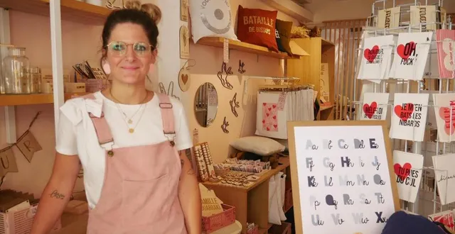 photo  marion froger aborde avec enthousiasme et sérénité l’ouverture de l’attrape cœur-atelier, au mans (sarthe).  &copy;  ouest-france 